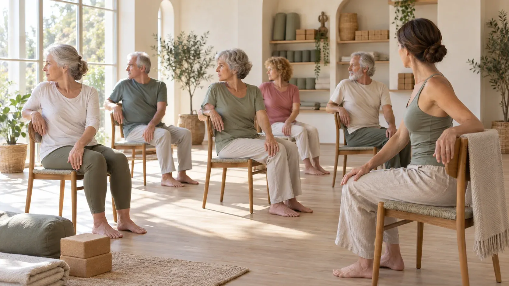 Cours Prêts · Yoga Doux, seniors et yoga sur chaise